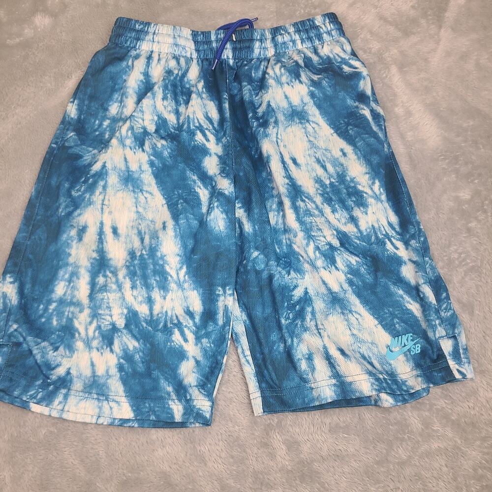 Nike SB Tie-Dye Shorts Youth 12/13‎ Yrs Blue Athletic Skateboard Shorts
